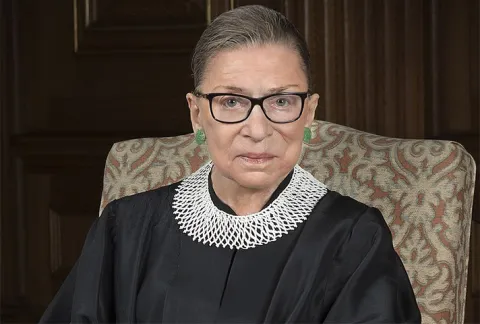 Supreme Court Justice Ruth Bader Ginsburg